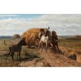 thumbnail image 3 of Otto von Thoren 24x17 Black Modern Framed Museum Art Print Titled - A Donkey on a Country Road (1866), 3 of 5