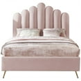 thumbnail image 7 of Meridian Furniture Lily Solid Wood and Tufted Velvet Full Bed in Pink, 7 of 7