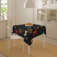 thumbnail image 6 of YFYANG Square Polyester Table Cloth, 60" x 60" Reusable Table Cover Kitchen Dining Room Vintage Christmas Texture Decorative Tablecloths for Tables of 2-4 People, 6 of 8