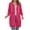 Hot Pink, variant on larppty Long Hoodies for Women Zip Up Double Zipper Fleece Jacket Tunic Sweatshirts Fall Winter Fashion Clothes White, XL