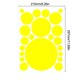 thumbnail image 4 of Inteprter 1 Juego de calcomanías de pared, pegatina de fondo redondeada Simple creativa, decoración de la habitación de los niños, póster interior, Decoración del hogar Amarillo 210*297mm Inteprter HA060859-02, 4 of 6