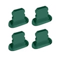 thumbnail image 1 of Methold 4Pcs Mobile Phone Stopper Dust Proof USB Protection Anti-dust Cap Micro Charging Port Replacement for 13/Mini/Pro/Pro Max Cables de audio/vídeo Verde oscuro, 1 of 4