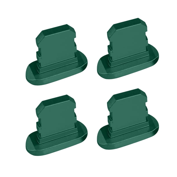 Methold 4Pcs Mobile Phone Stopper Dust Proof USB Protection Anti-dust Cap Micro Charging Port Replacement for 13/Mini/Pro/Pro Max Cables de audio/vídeo Verde oscuro