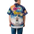 thumbnail image 5 of Happy New Year with Maltese Fireworks Holiday Xmas Winter 2025 Hawaiian Shirt Breathable Summer Unisex Merch Maltese Dog Lover Gifts Idea - 00025, 5 of 6