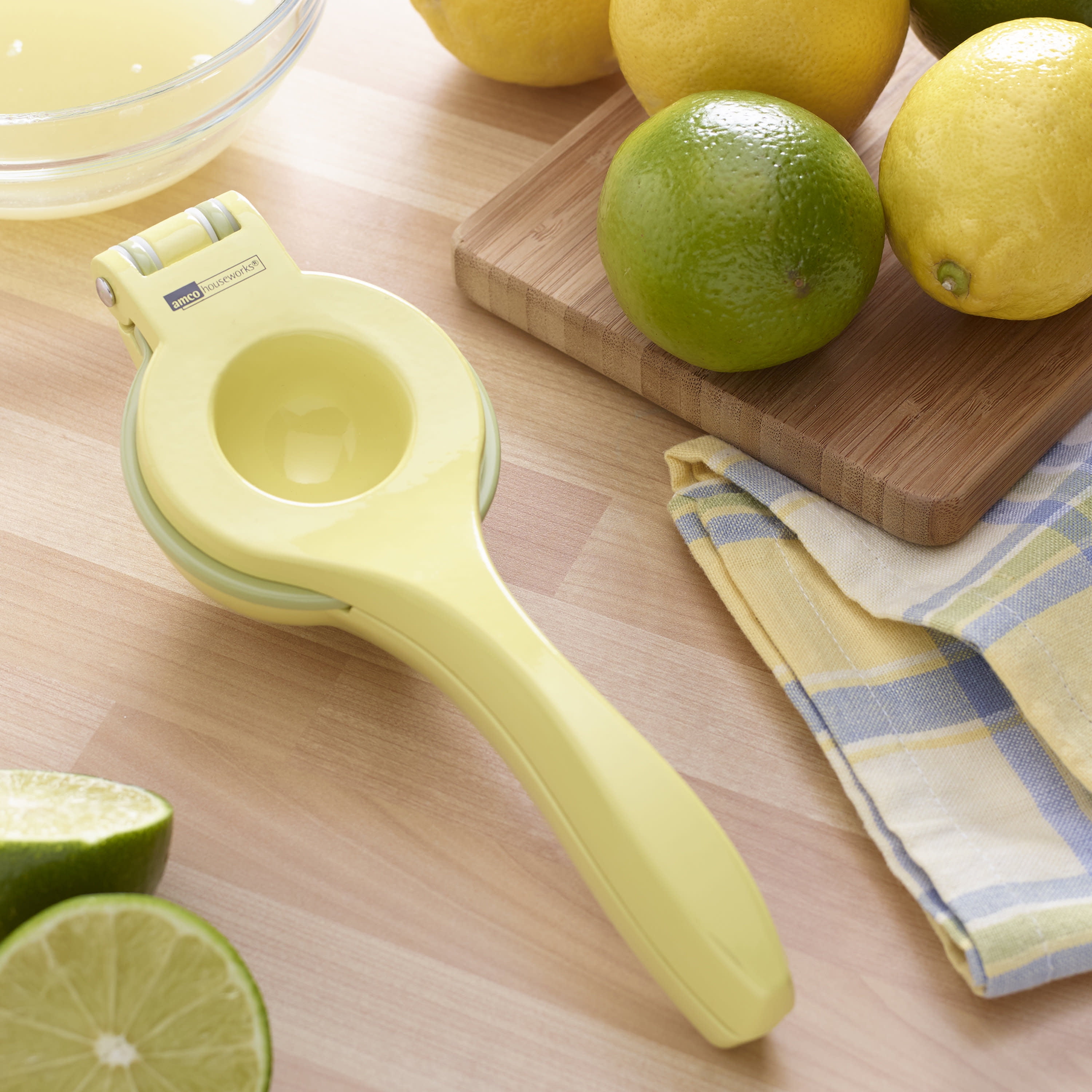 Amco Houseworks Eightinch TwoinOne Lemon and Lime Squeezer Walmart