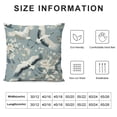 thumbnail image 6 of Throw Pillow Case Cushion Covers Flying Bird Flower Blue White Linen for Couch Bed Sofa Car Waist, 6 of 6