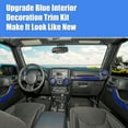thumbnail image 3 of 21 Pcs Car Interior Cover Trim Decoration for Jeep Wrangler 2011-2017 for Jeep Wrangler JK 2018 Blue, 3 of 6