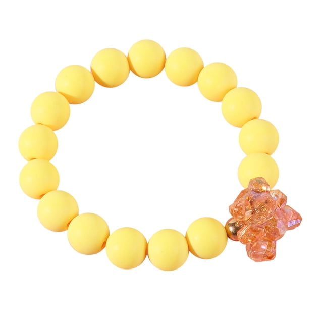 Pulsera de dibujos animados Zulema Fiesta de Pulsera redondas Amarillo