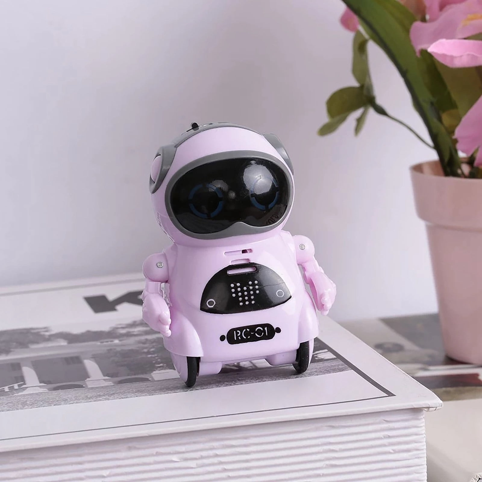 CQCYD Interactive Talking Robot forKids, Voice Recognition RC RobotToy, Mini Pocket Robot with Singing Dancing Storytelling Functions, Educational SmartToyGift for BoysGirls