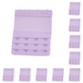 thumbnail image 2 of Minnieouse Correa de extensión Extensor de sujetador Transpirable 3 filas 4 ganchos Accesorios ajustables Reemplazo de banda Íntimos púrpura morado claro 10Conjunto, 2 of 6