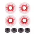 thumbnail image 1 of Roues de Longboard 60mm, Roues de Longboard Longue Durée de Vie Confortables à Utiliser pour Longboard Planche à Roulettes Rouge, 1 of 8