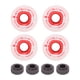 thumbnail image 3 of Ruedas De Longboard De 60 Mm, Fine Workship Práctico De Usar Rueda De Monopatín Cómoda De Usar Para Monopatín Para Tabla De Longboard Cergrey Rojo, 3 of 8