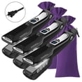 thumbnail image 2 of Plancha a Vapor Practicas TitaniumSteamBlack 3Pzas Plancha Negro Bolsa Morado 110-240V 160-230°C Placa 100mm x 42 mm Cer, 2 of 2