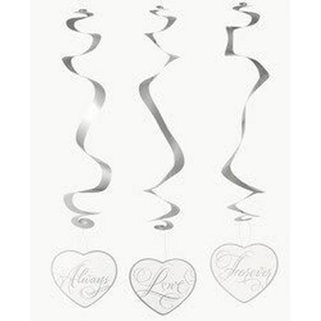 Love Wedding Dangling Swirls (1 Dozen) - Bulk