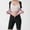 Pink, variant on Ynynloco Sauna Suit for Women Full Body Waist Trainer Short Sleeve Sweat Suit Zipper Compression Shirts with Shorts Full Body Shaper