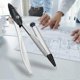 thumbnail image 3 of Students Drawing Compass Metal Circular Drawing Tool for Geometry Math Studying Designing, 3 of 3