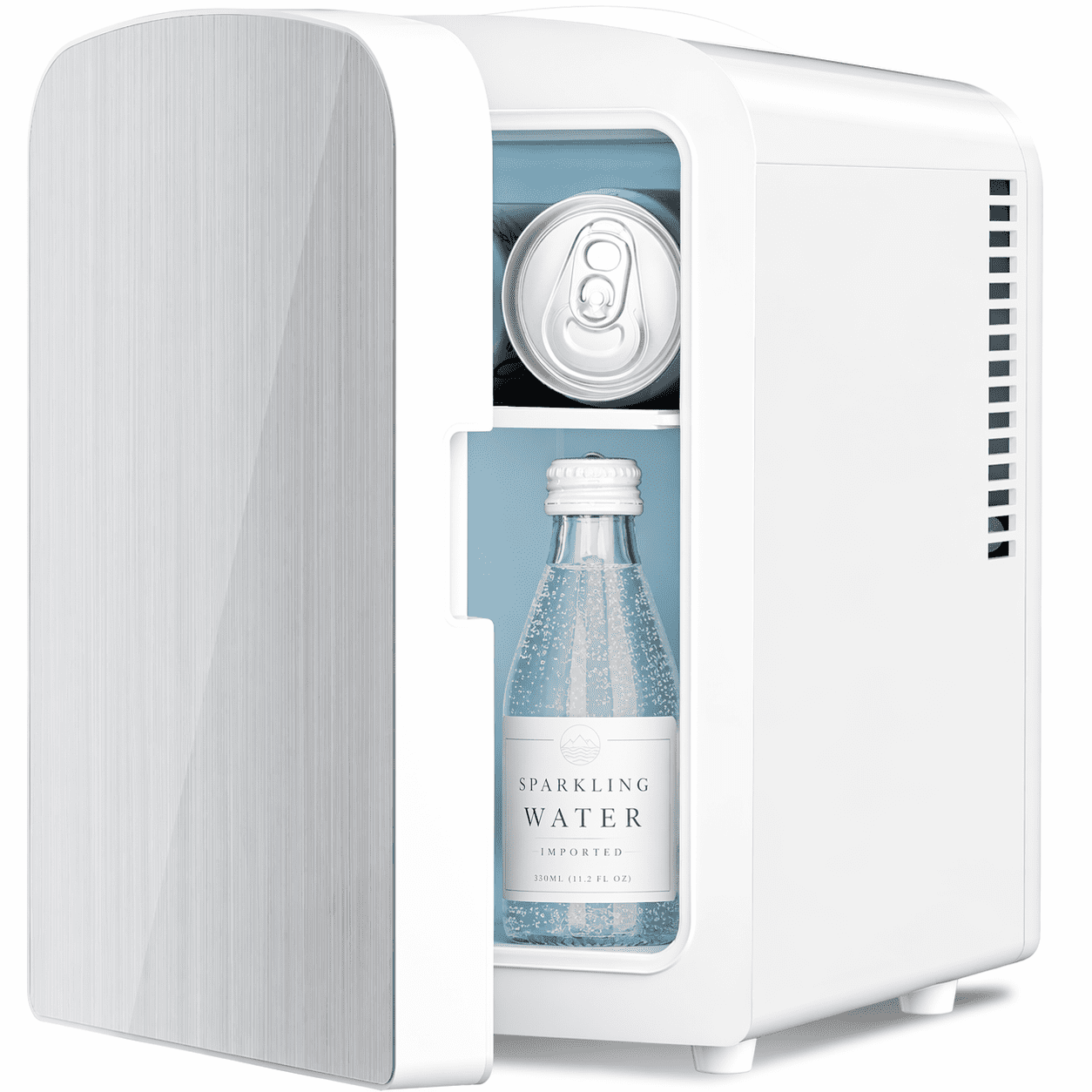 Havato Mini Fridge, Portable 4L/6 Can Personal Cooler – Skincare Fridge, Small Compact Refrigerator,White
