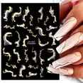 thumbnail image 3 of Happydeer 1 Sheet Ultra-Thin Removable Self Adhesive Nail Sticker Marble Ink Blooming Abstract Manicure Sticker Nail Supplies, 3 of 13