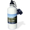 3dRose Winter Reflections- Landscapes- Mountains- Trees- Lakes, Sports Water Bottle, 21oz
