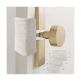 thumbnail image 3 of 6Pcs Anti-Collision Door Stopper Door Handle Silence Protection Pad Suction Cup Type Silent Door Cover polyester Light Grey, 3 of 5