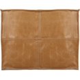 thumbnail image 4 of leatherooze 16*20*20 inch Indoor outdoor Leather Pouf, Brown (Comes with No Filler), 4 of 5