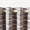 thumbnail image 4 of SAFAVIEH Brynleigh Modern Grey Striped Grommet Semi-Sheer Curtains, 52" x 84", 4 of 5