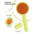 thumbnail image 4 of Emlimny Pet Grooming Brush for Cats and Dogs, Self-Cleaning Slicker Brush for Removes Mats, Tangles, and Loose Hair, Shedding Brush for Short or Long Haired Cats/Dogs (Donut), 4 of 6