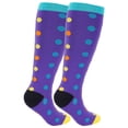 thumbnail image 2 of Spencer 2 Pairs Wide Calf Compression Socks for Women Men Plus Size 15-20mmHg Knee High Support Stockings, 2XL-4XL, 2 of 8
