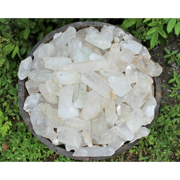 Wholesale CLEARANCE Bulk Lot 1/4 lb (4 oz) Rough Natural Quartz Crystal Points