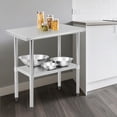 thumbnail image 2 of Stainless Steel Prep Table 36 x 24 Inch, Heavy Duty Kitchen Table with Adjustable Undershelf, Stainless Steel Food Worktable for Restaurants, Hotels, Workshops, and Outdoor Use, 2 of 9