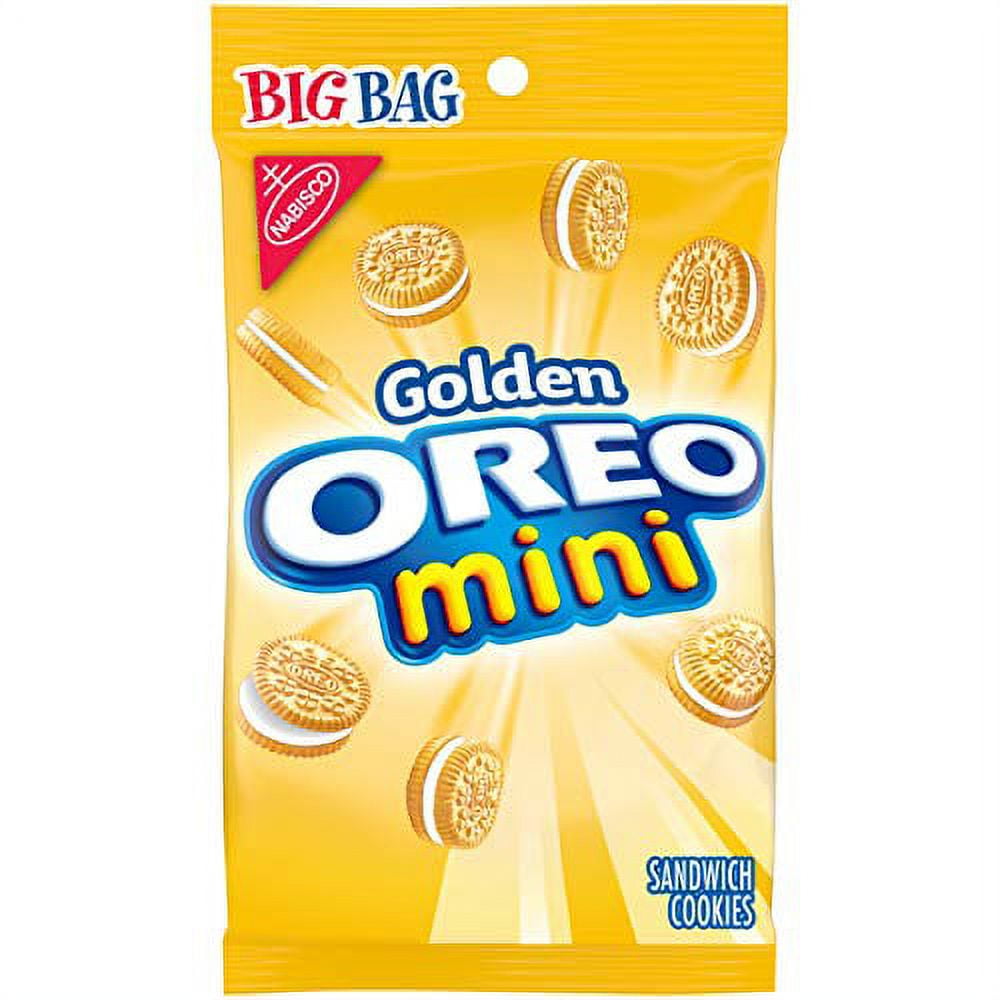 OREO Mini Golden Sandwich Cookies, Vanilla Flavor, 12 Big Bags