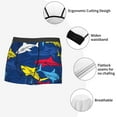 thumbnail image 6 of Disketp Cartoon Shark Men'S Boxer Briefs,Soft And Breathable Cotton Underwear With Comfortflex Waistband, 6 of 9