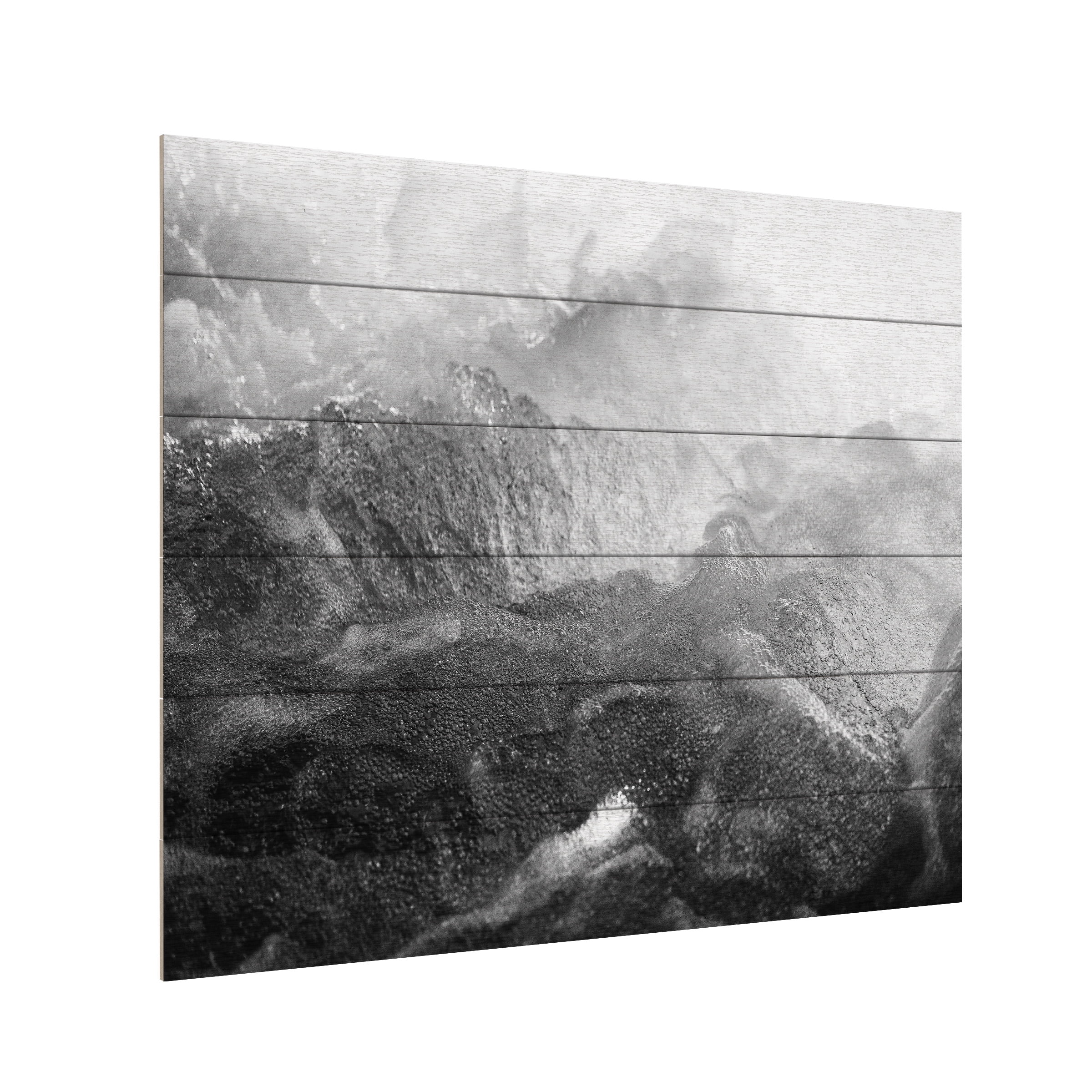 Design Fabrikken 'Black Motion Fabrikken' Wood Slat Art 18x22