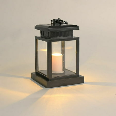 Electric Window Candle Lights Outdoor Waterproof Solar Powered Electric Window Candle Lights Outdoor Waterproof Solar Powered Umbrella Lantern Classic Yellow Light Garden Landscape