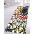 thumbnail image 2 of Car Mat Rug, Modern Rug, Stair Rug, Fractal Pattern Rug, Customs Rugs, Colorful Rug, Hallway Rug, Fractal Glass Effect Rug, Non Slip Rugs, 5.2'x7.5' - 160x230 cm, 2 of 7