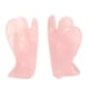 thumbnail image 5 of Faux Crystal Angel Figurine Carved Peace Healing Pocket Angel Statue Stone for Home Meditation Pink, 5 of 10