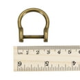 thumbnail image 5 of 23mm U Shape Horseshoe D-Rings Zinc Alloy Electroplated Bronze Tone 4 Pack, 5 of 5