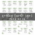 thumbnail image 5 of Koyal Wholesale Eucalyptus Leaves Wedding Signs Bundle Set for Ceremony, Reception Decor Signage, 8.5 x 11", 30-Pack, 5 of 5