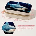 thumbnail image 5 of Starry Shark Portable Velvet Organizer Box with Removable Compartment - Earring Holder, Necklace Holder, and Travel Organizer - Gift, 5 of 7