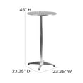 thumbnail image 2 of Flash Furniture 23.25'' Round Aluminium Folding Bar Height Table, 2 of 6