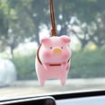 thumbnail image 4 of Cute Pig with Glasses Car Pendant Auto Rearview Mirror Pendants Swing Pig Coche Interior Decoraction Accessories Creative Gift, 4 of 4