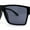 Shiny Black Black, variant on Mens Flat Top Sport Rectangle Horn Rim Sunglasses Matte Black