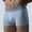 001 Gray, variant on Men's Seamless Breathable Underwear Stretch Four - Corner Shorts Lightweight Ultra Soft Boxers