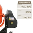 Oarlike 4/5HP Electric Concrete Cement Mixer 5 Cu Ft Mortar Mixing