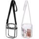 thumbnail image 1 of 2-Pack Transparent Crossbody Bags, Waterproof Transparent Shoulder Bag Adjustable Sling Bag for Men Women, 1 of 5