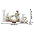 thumbnail image 2 of LSLJS Easter Decorations for the Home English Letter Decoration Ornaments Resurrection Scene Decoration Happy Spring Decoration for Indoor Home Party Easter Tabletop Decoration Easter Gifts, 2 of 4