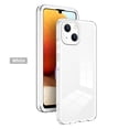 thumbnail image 2 of for iPhone 14 Luxury case, Hybrid Soft Silicone Bumper & Crystal Clear Hard PC Back,3 in 1 Military Drop Protection Transparent, Camera Lens Protection Case for iPhone 14, White, 2 of 7