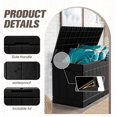 thumbnail image 2 of YSNW 83 Gallon Outdoor Deck Box Large Resin Storage Box for Patio Furniture Cushions and Garden Tools (Black), 2 of 15