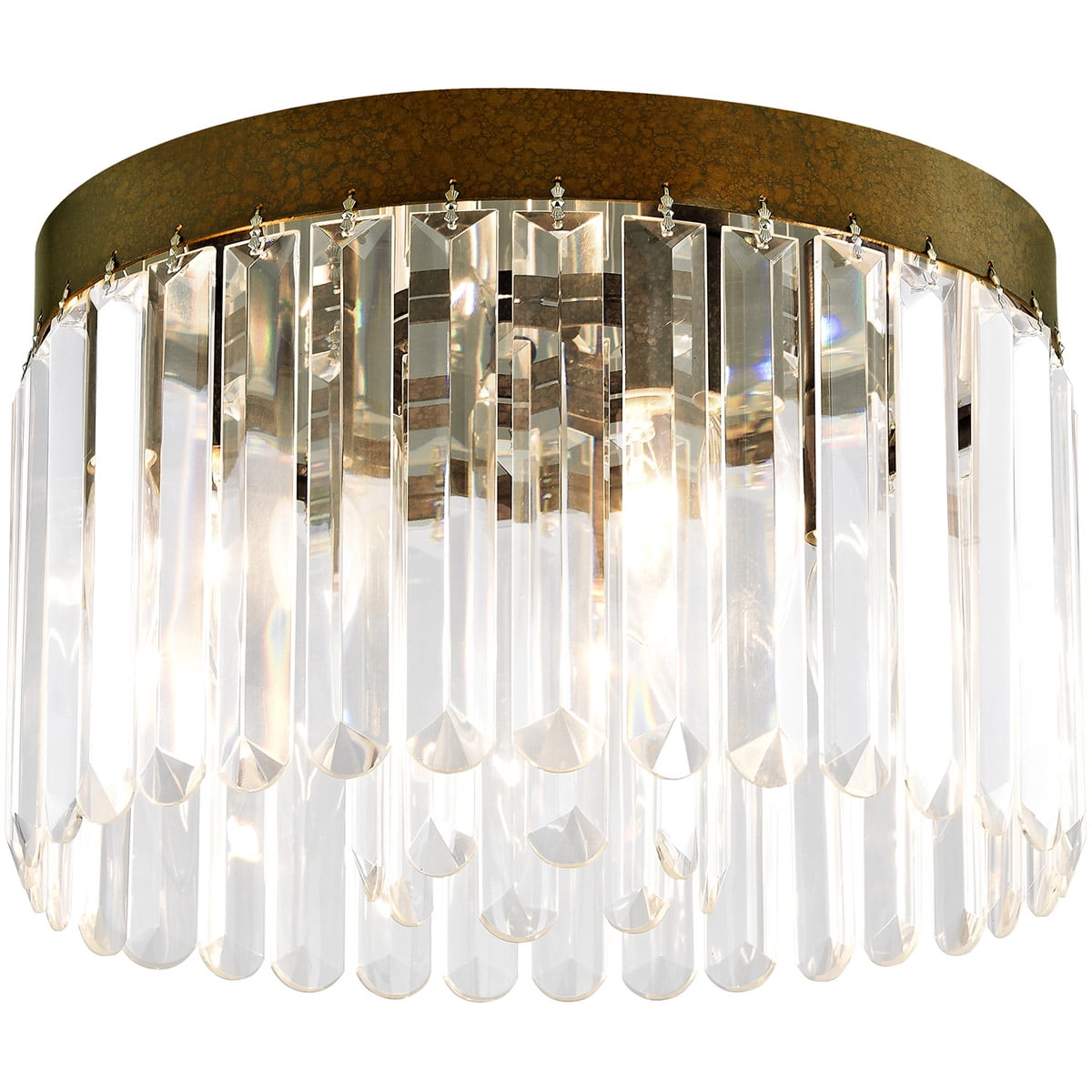 4 Light Palacial Bronze Ceiling Light fixture with Steel base material