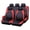 Black red, variant on YUASDGCK Full Set Car Seat Covers for Mercedes Benz C300 C205 C250d W205 C350e W205 Leather Waterproof Durable All Weather Full Coverage Protects Interior Accessories
